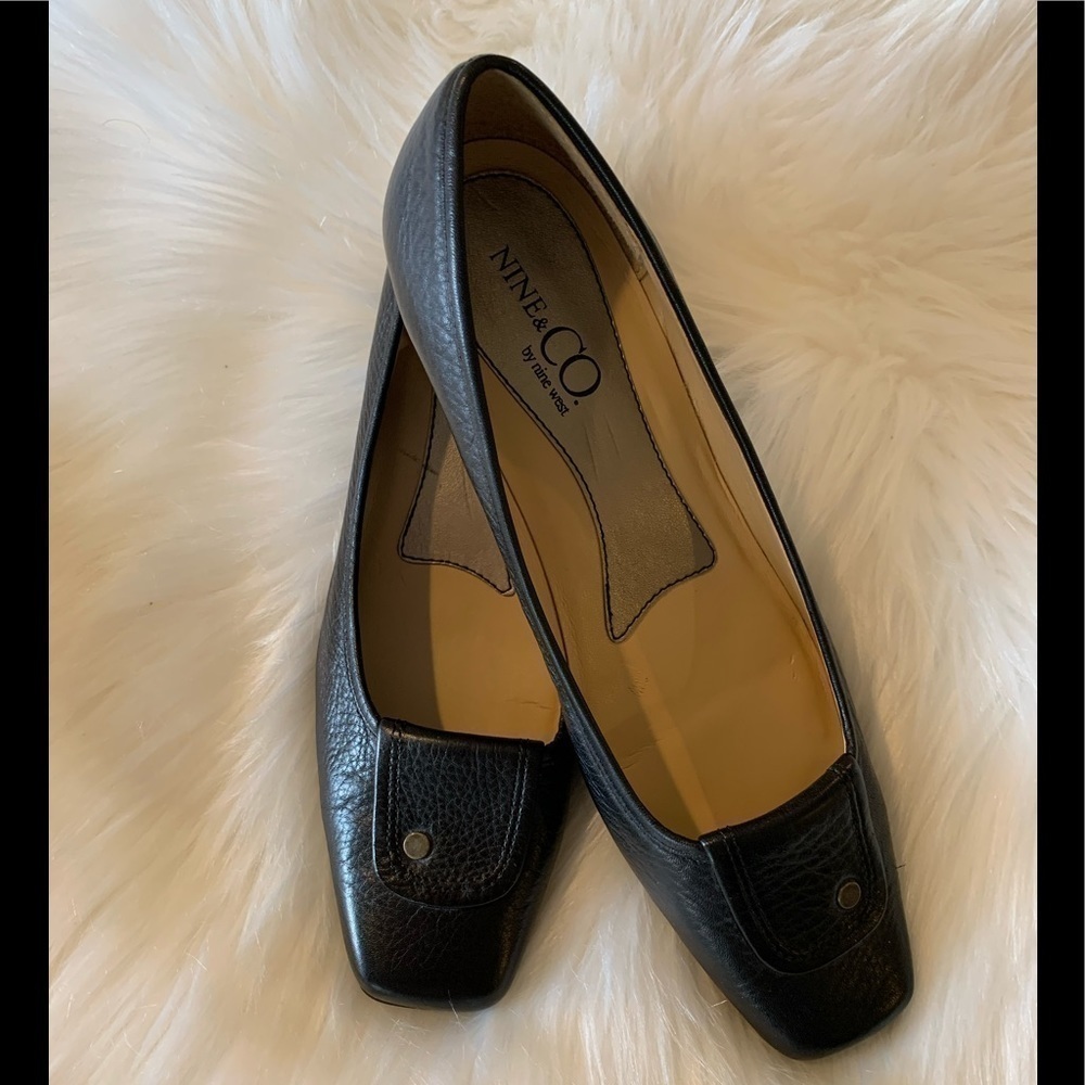 Nine&Co by Nine West. Blk Leather NWOT 1 3/4 heel.